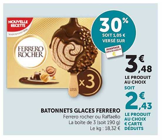 BATONNETS GLACES FERRERO