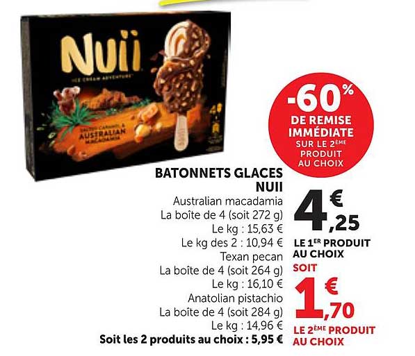 BATONNETS GLACES NUII