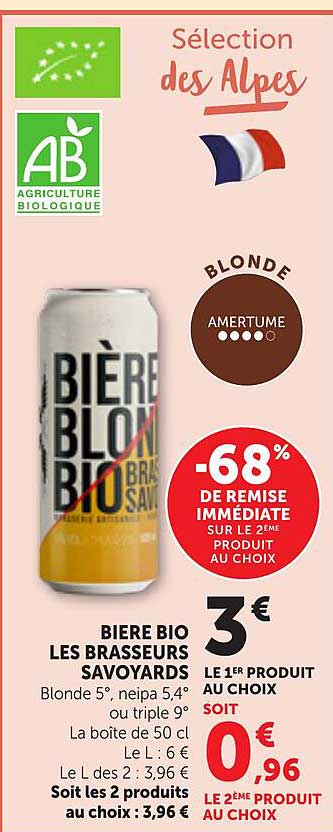 BIERE BIO LES BRASSEURS SAVOYARDS