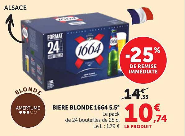 BIERE BLONDE 1664 5,5°