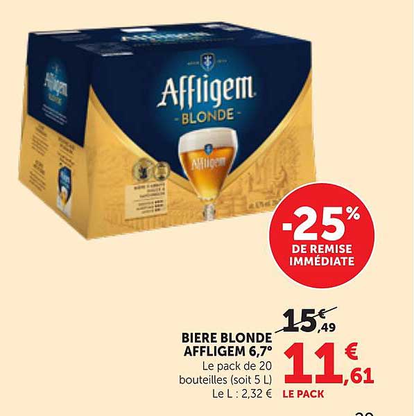 BIERE BLONDE AFFLIGEM 6,7°
