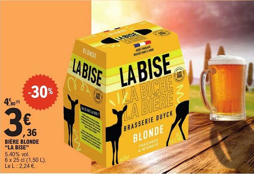BIÈRE BLONDE “LA BISE”