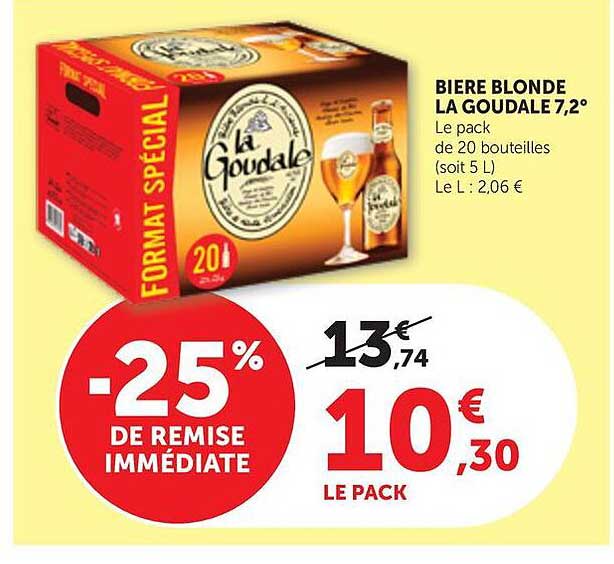 BIERE BLONDE LA GOUDALE 7,2°