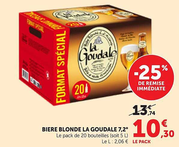 BIERE BLONDE LA GOUDALE 7,2°