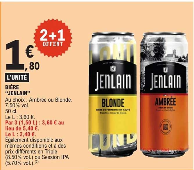 BIÈRE “JENLAIN”
