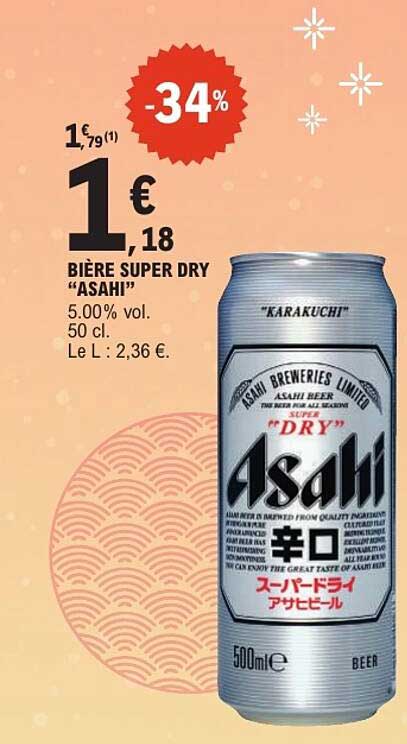 BIÈRE SUPER DRY “ASAHI”