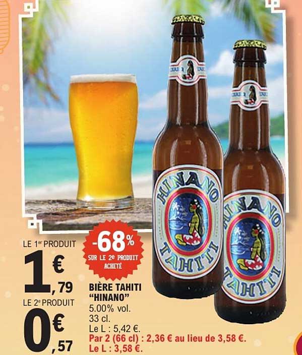BIÈRE TAHITI "HINANO"