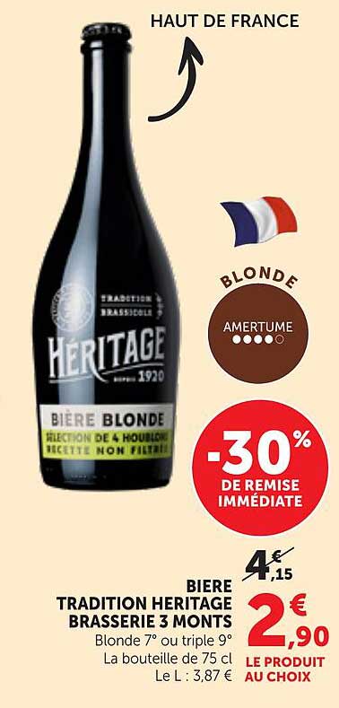 BIERE TRADITION HERITAGE BRASSERIE 3 MONTS