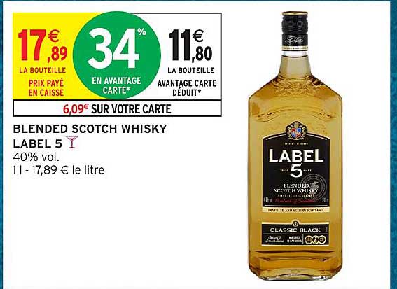 BLENDED SCOTCH WHISKY LABEL 5