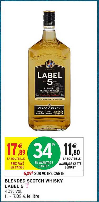 BLENDED SCOTCH WHISKY LABEL 5