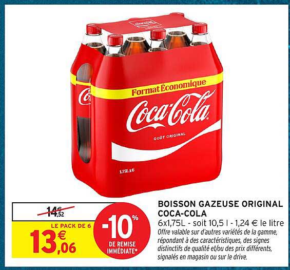 BOISSON GAZEUSE ORIGINAL COCA-COLA