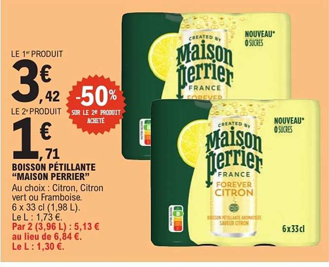 BOISSON PÉTILLANTE "MAISON PERRIER"