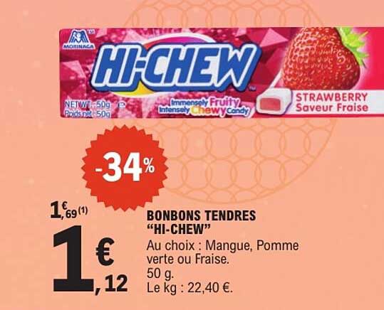 BONBONS TENDRES “HI-CHEW”