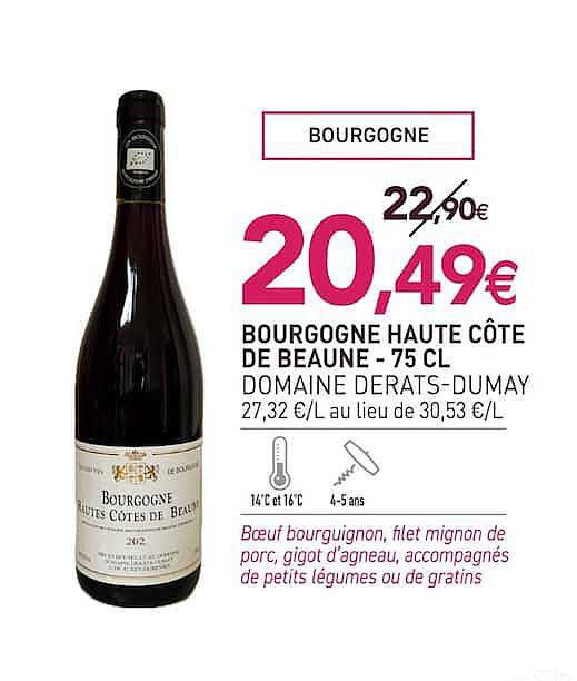 BOURGOGNE HAUTE CÔTE DE BEAUNE - 75 CL