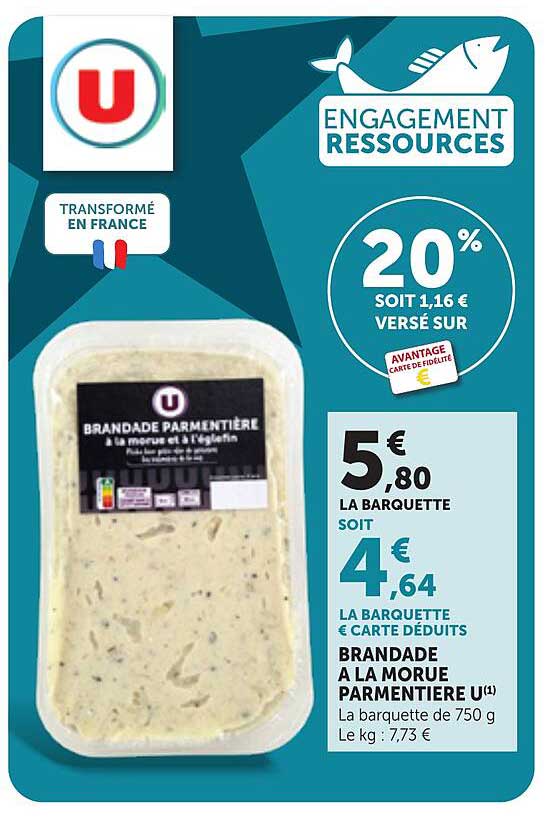 BRANDADE A LA MORUE PARMENTIERE U(1)