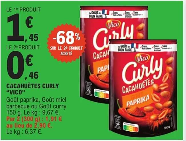 CACAHUÈTES CURLY “VICO”