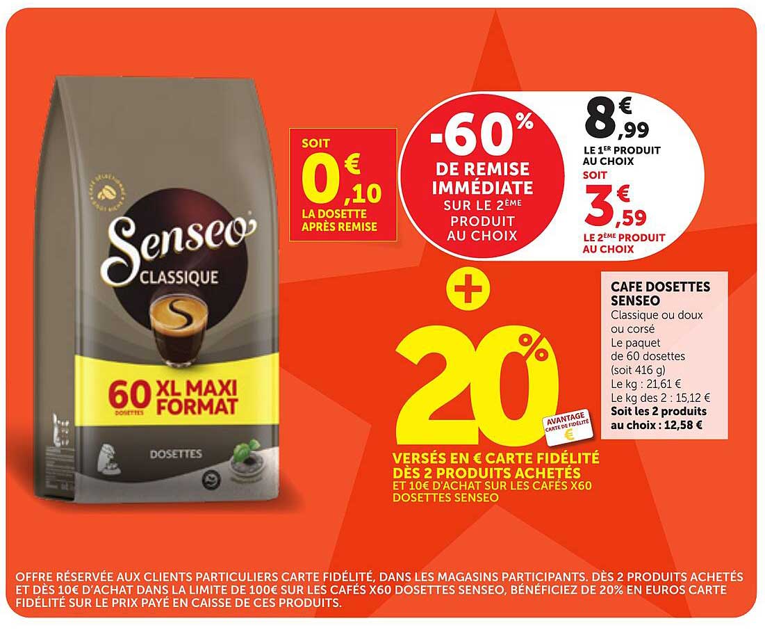 CAFÉ DOSETTES SENSEO