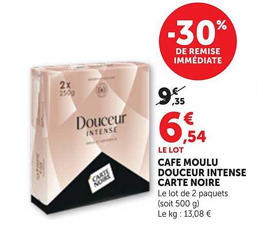 CAFÉ MOULU DOUCEUR INTENSE CARTE NOIRE