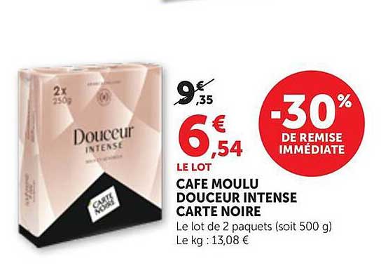 CAFE MOULU DOUCEUR INTENSE CARTE NOIRE