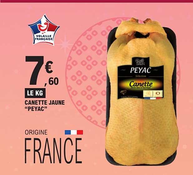 CANETTE JAUNE “PEYAC”