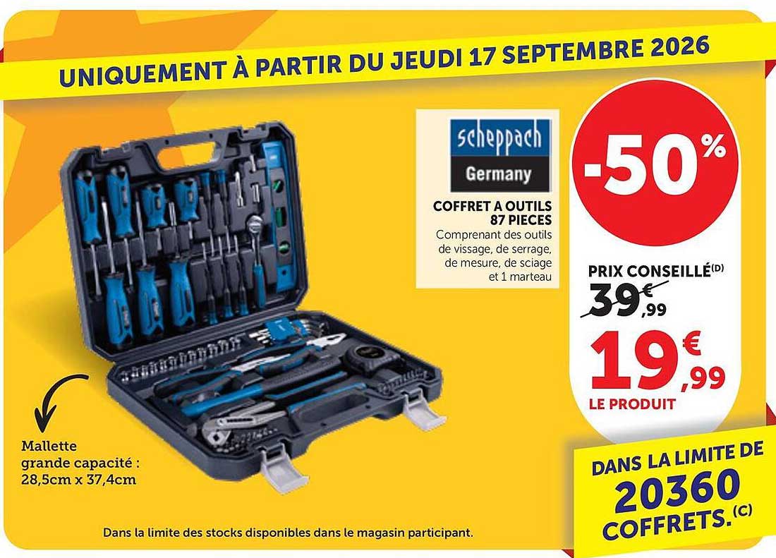 Coffret à outils 87 pièces