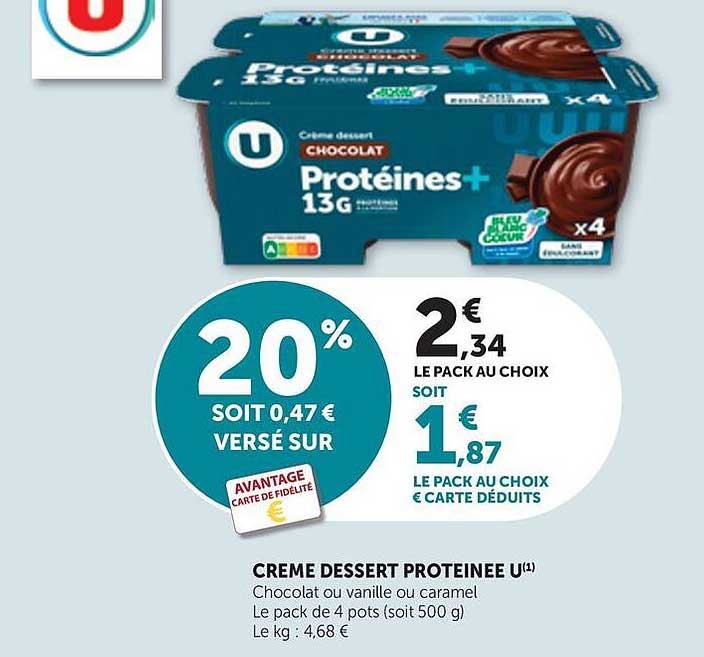 CREME DESSERT PROTEINEE U