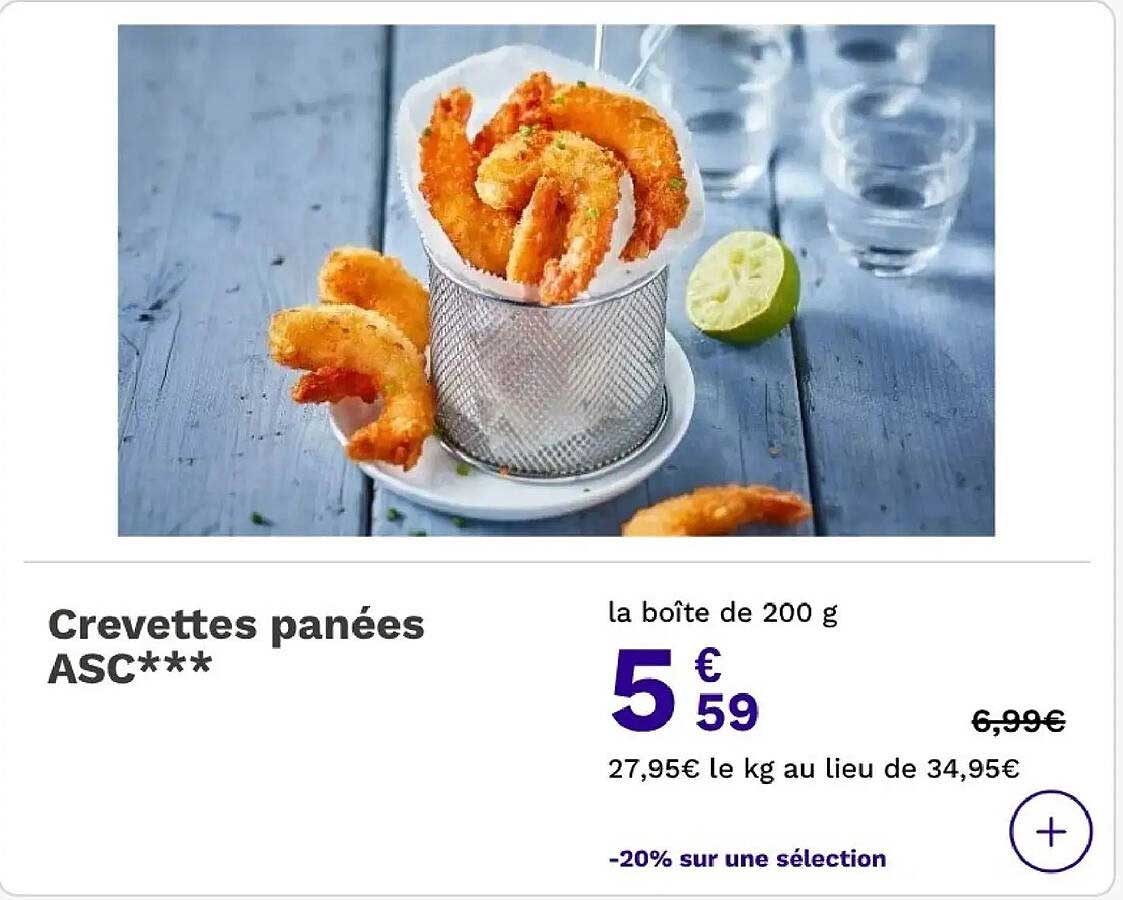 Crevettes panées ASC***
