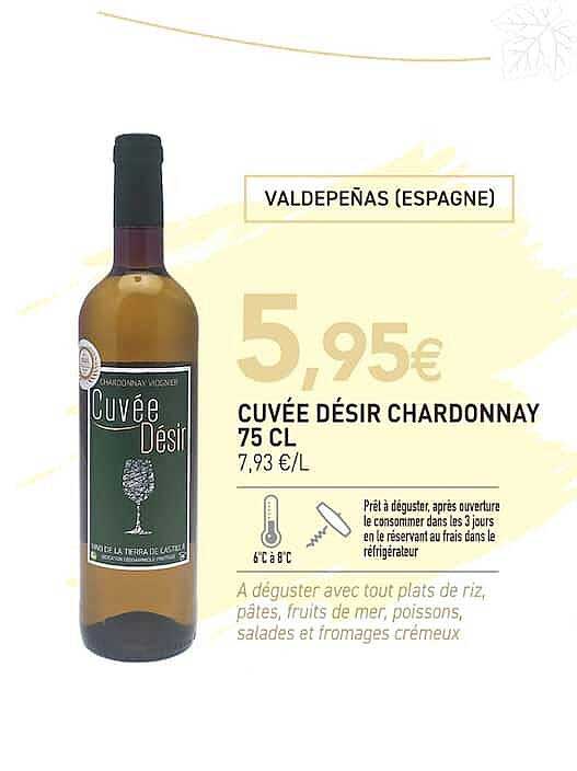 Cuvée Désir Chardonnay 75 cl