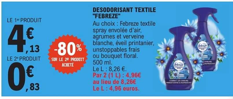 DESODORISANT TEXTILE "FEBREZE"