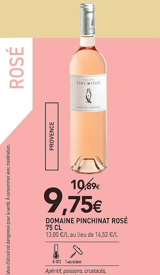 DOMAINE PINCHINAT ROSÉ 75 CL