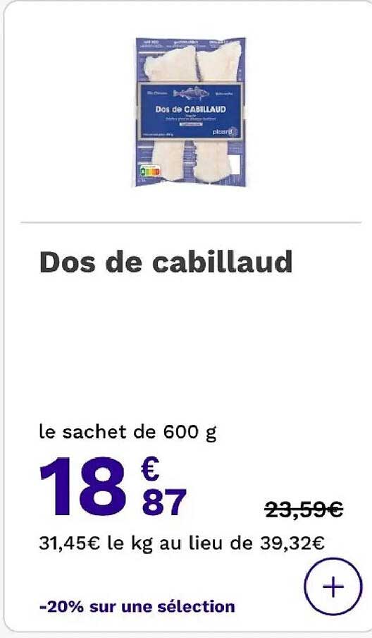 Dos de cabillaud