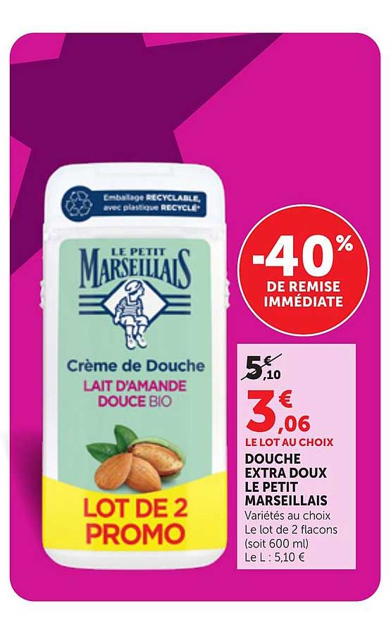 DOUCHE EXTRA DOUX LE PETIT MARSEILLAIS