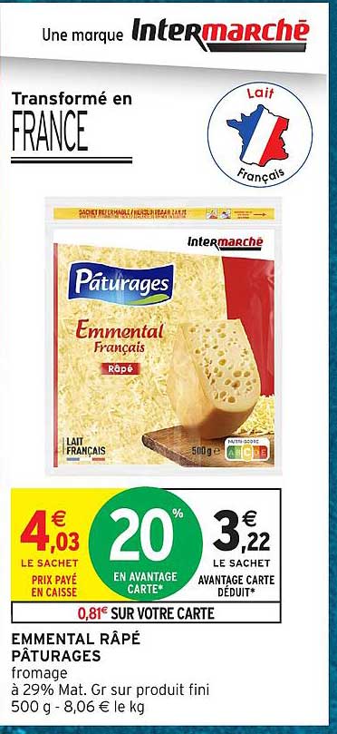 EMMENTAL RÂPÉ PÂTURAGES