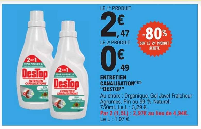 ENTRETIEN CANALISATION(1)(3) "DESTOP"