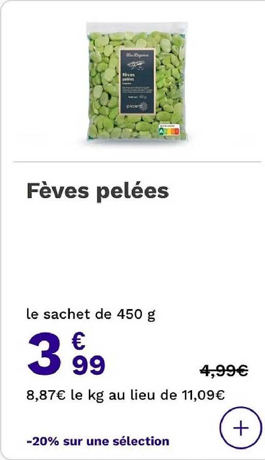 Fèves pelées