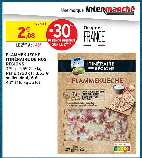 FLAMMEKUECHE ITINÉRAIRE DE NOS RÉGIONS