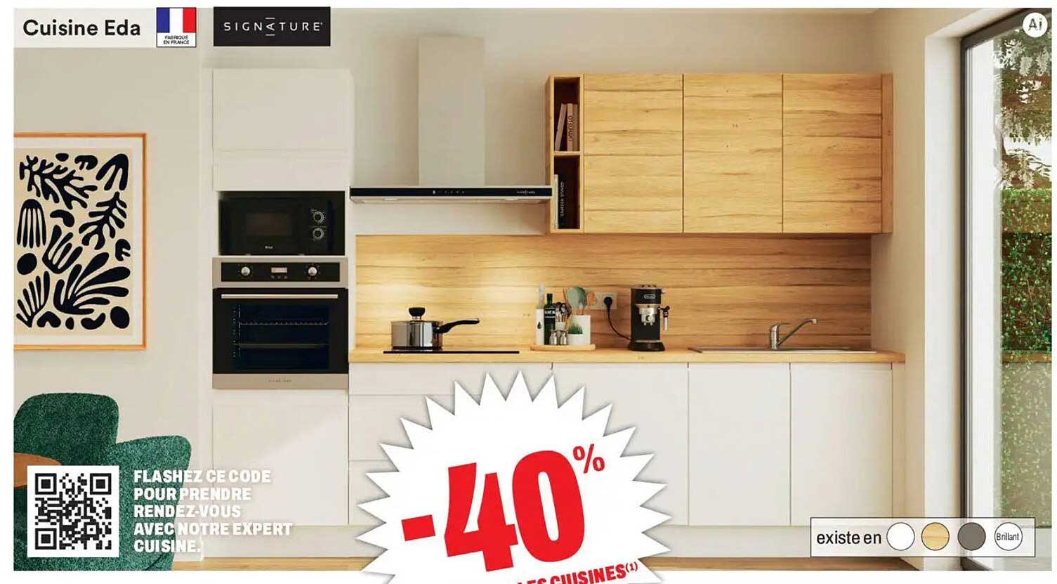 FLASHEZ CE CODE POUR PRENDRE RENDEZ-VOUS AVEC NOTRE EXPERT CUISINE.