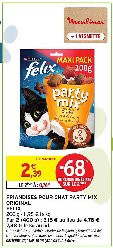 FRIANDISES POUR CHAT PARTY MIX ORIGINAL FELIX