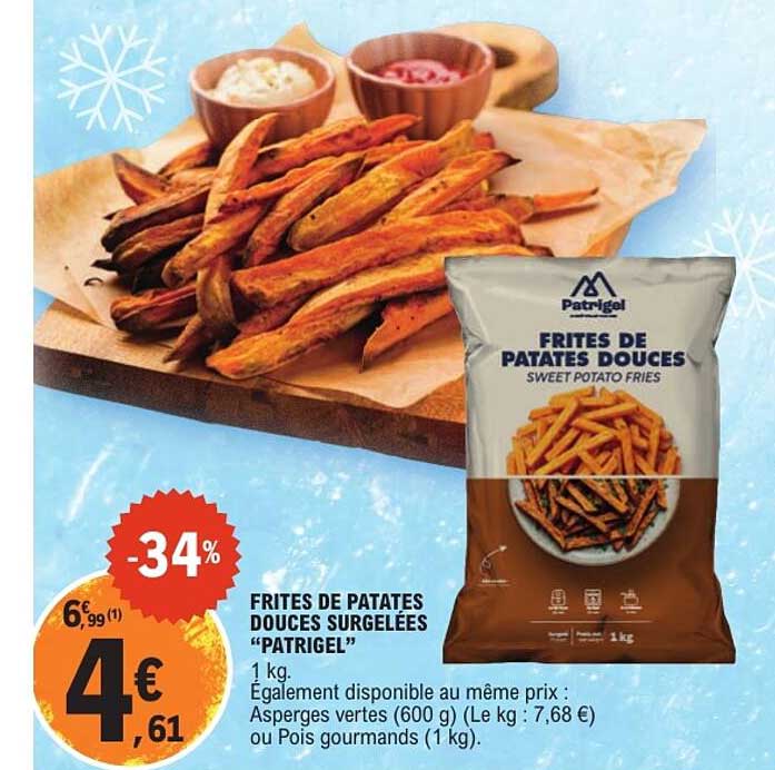 FRITES DE PATATES DOUCES SURGELÉES “PATRIGEL”