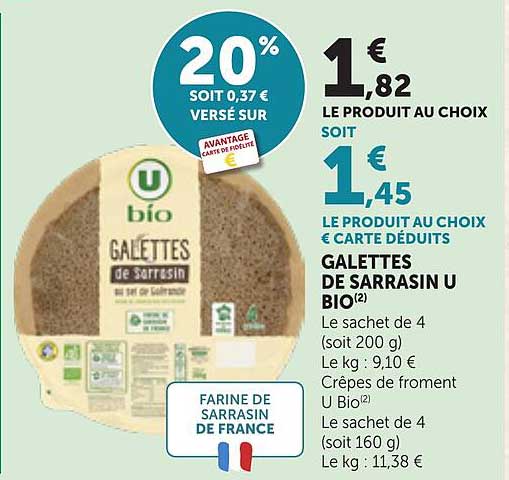 GALETTES DE SARRASIN U BIO