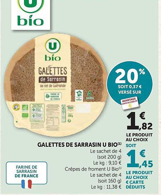 GALETTES DE SARRASIN U BIO