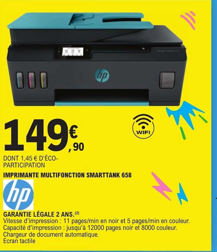 IMPRIMANTE MULTIFONCTION SMARTTANK 658