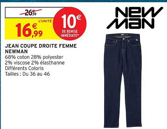 JEAN COUPE DROITE FEMME NEWMAN