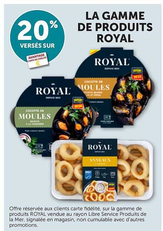 LA GAMME DE PRODUITS ROYAL