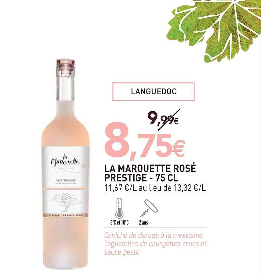 LA MAROUETTE ROSÉ PRESTIGE - 75 CL