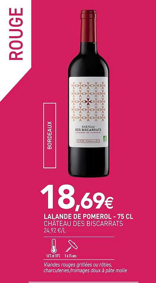 LALANDE DE POMEROL - 75 CL CHÂTEAU DES BISCARRATS