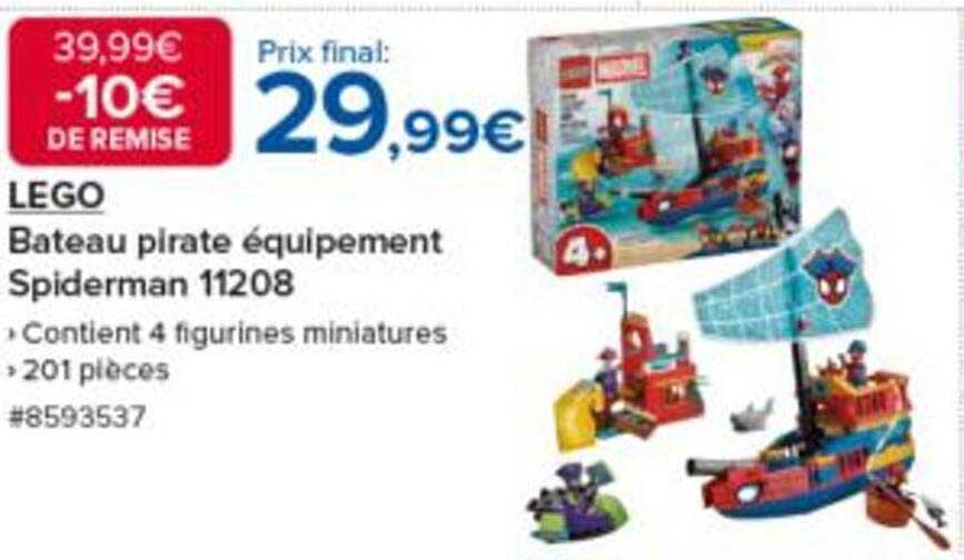 LEGO Bateau pirate équipement Spiderman 11208