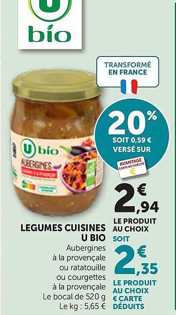 LEGUMES CUISINES U BIO