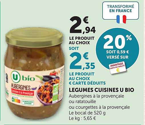 LEGUMES CUISINES U BIO