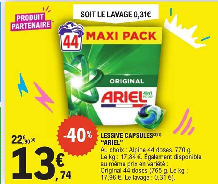 LESSIVE CAPSULES “ARIEL”